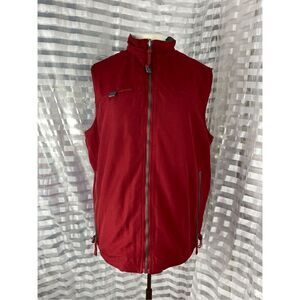 US Expedition Red/Gray Fleece Zip Up Vest